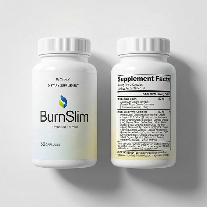 (5 Pack) Burn Slim Capsules Official All Natural BurnSlim Supplement Pills with Premium Ingredients Advanced Formula for Optimal Health &amp Wellness Support for Active Women &amp Men (60 Capsules