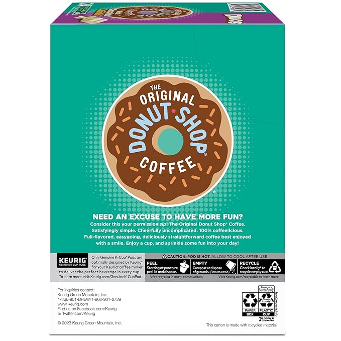 The Original Donut Shop Duos White Chocolate + Vanilla Keurig Single Serve K-Cup pods 96 Count