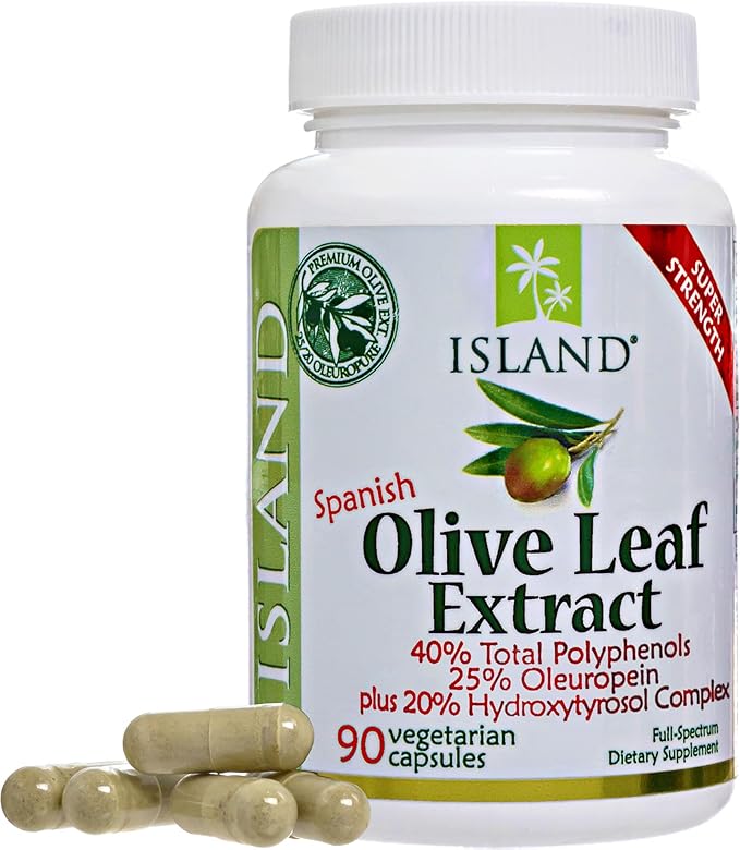 Olive Leaf Extract Capsules – 25% Oleuropein (40% Total Polyphenols) Plus 20% Hydroxytyrosol Complex – 100% Grown &amp Extracted in Spain (90 Capsules)