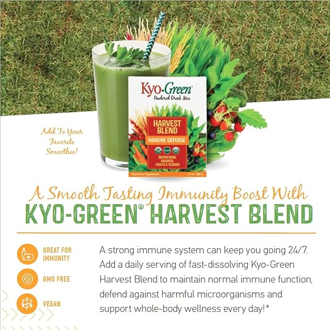 Kyolic Kyo-Green Harvest Blend Immune Defense* Powdered Drink Mix 6.3 oz