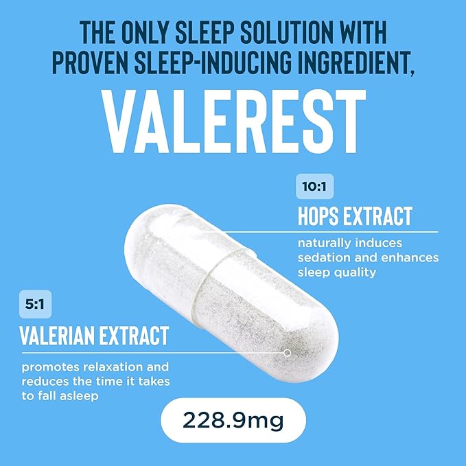 Relaxium Sleep Aid for Adults Melatonin 5mg with Magnesium Glycinate Sleep-Promoting Valerest &amp Ashwagandha Non-Habit Forming Sleep Supplement 60 Capsules 30-Day Supply
