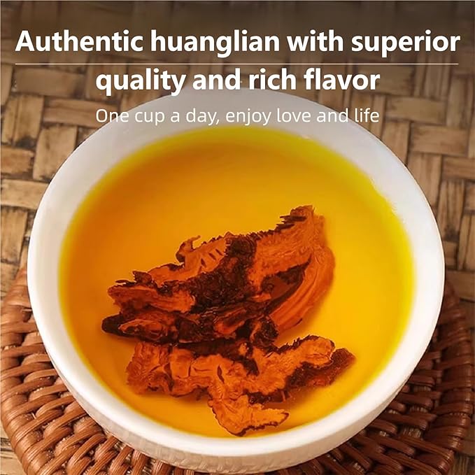 Coptis Chinensis (Huang Lian) Root Whole Pieces 1.06oz (30g) - Dried Whole Herb with Intensely Bitter Taste Natural Sun-Dried Herb for Traditional Use Herbal Tea Additive-Free