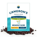 Cameron's Coffee Roasted Whole Bean Coffee Decaf Breakfast Blend 4 Pound