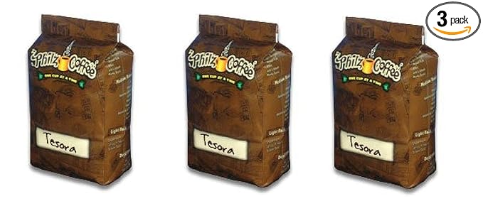 Philz Coffee Tesora 3 pack Medium Roasted Full Bodied Whole Been 36 Ounces of Delicicous Caramel Nuts Butter