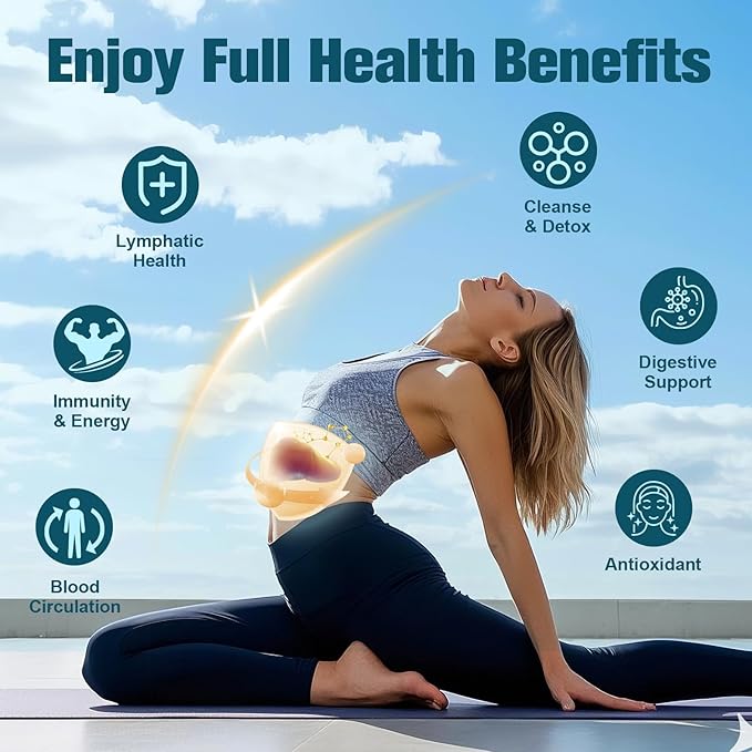Liposomal Lymphatic Drainage Drops - 11 In 1 Organic Lymphatic Drainage Supplement with Burdock Root Echinacea Elderberry Calendula Cleavers Herb Dandelion Supports Lymphatic Health 2 FL.OZ