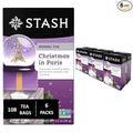 Stash Tea Christmas in Paris Herbal Tea - Non-GMO Project Verified Premium Tea with No Artificial Ingredients 18 Count (Pack of 6) - 108 Bags Total