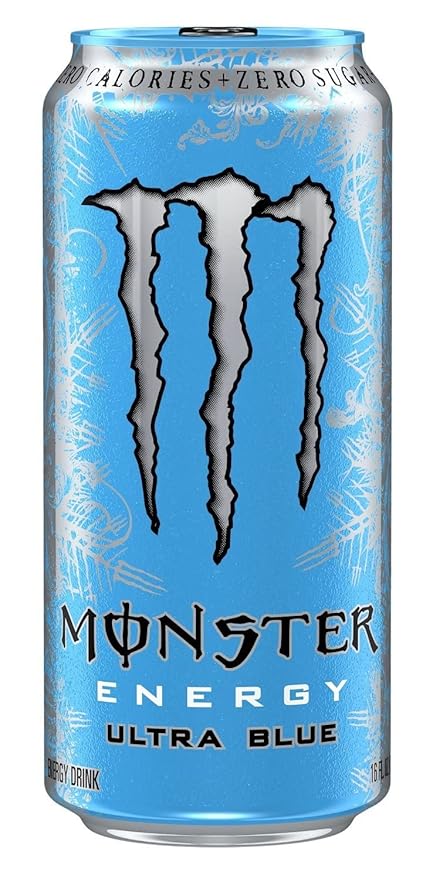 Monster Energy Drink Variety -Low Calorie Pack - 16 ounce (Pack of 12) + Stinger Energy Chews