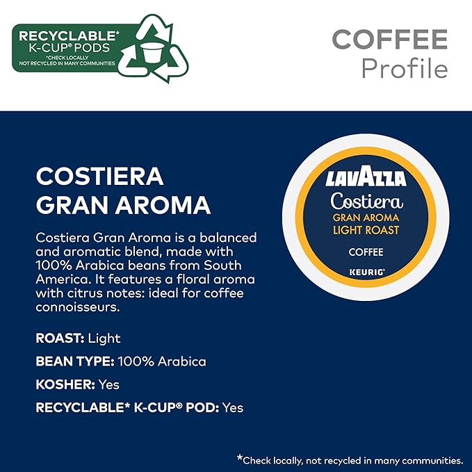 Lavazza Coffee Variety Pack Keurig Single-Serve K-Cup Pods 60 Count
