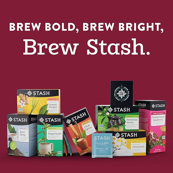 Stash Tea Maple Apple Cider Herbal Tea - Caffeine Free Non-GMO Project Verified Premium Tea with No Artificial Ingredients 18 Count (Pack of 6) - 108 Bags Total