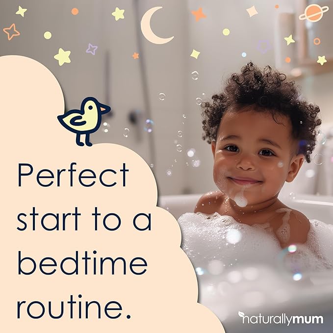 NaturallyMum Kids Magnesium Lotion with Vitamin D and Magnesium Sleepy Bath Soak Bundle - Support for Sleep Heart Bone Nerve Gut and Muscle Health - Lavender &amp Chamomile - 4.2 fl oz &amp 8.8