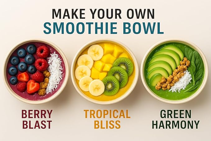 Smoothie Variety Pack - 30 Instant Breakfast Smoothies – 3 Delicious Flavors - 100% Real Fruits - Healthy On the Go Nutrition