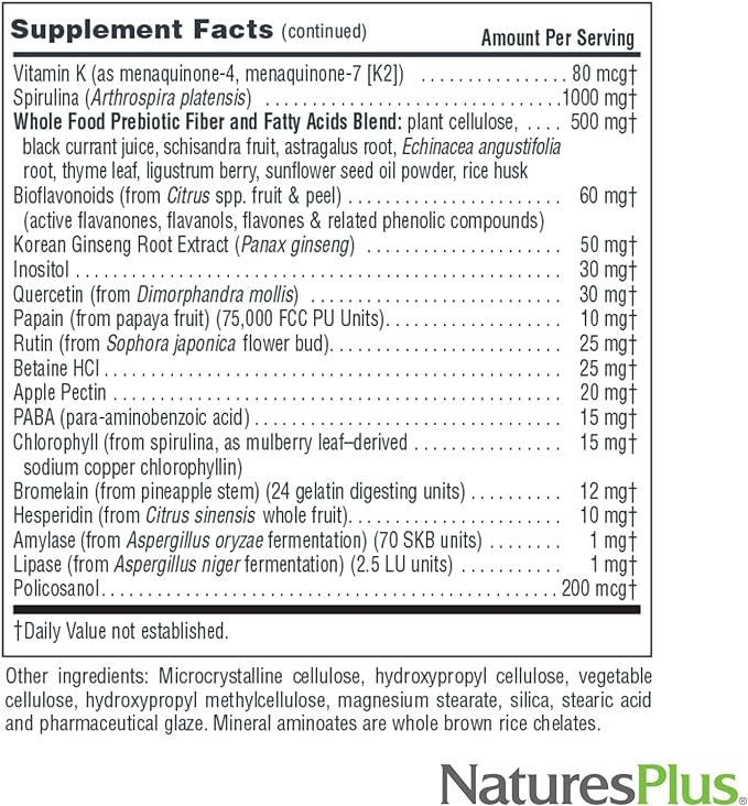 NaturesPlus Source of Life No Iron - 90 Tablets - Multivitamin &amp Mineral Supplement with Vitamin D3 - Supports Natural Energy &amp Well-Being - Gluten Free Vegetarian - 30 Servings