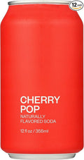 United Sodas Of America Cherry Pop Naturally Flavored Soda 12 Fl Oz (Pack of 12)
