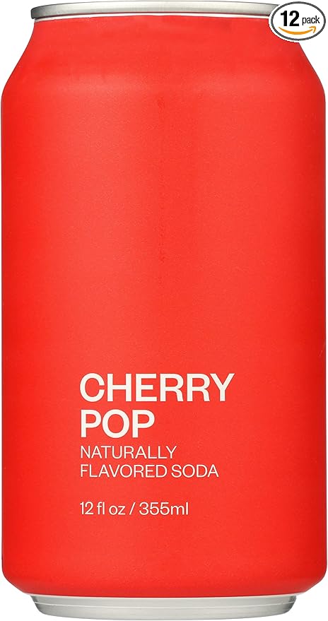 United Sodas Of America Cherry Pop Naturally Flavored Soda 12 Fl Oz (Pack of 12)