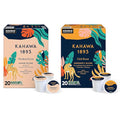 Kahawa 1893 Variety Pack Coffee K-Cup Pods - Safari &amp Serengeti Blend (40 Count) - As Seen on Shark Tank 2 Boxes Medium Roast + 2 Boxes Dark Roast Ethically &amp Sustainably Sourced
