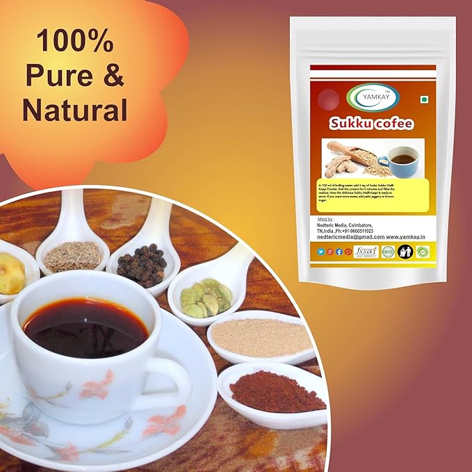 Yamkay Sukku Coffee – Traditional Spiced Herbal Coffee Blend 100% Natural (1500 GM Sukku Coffee)