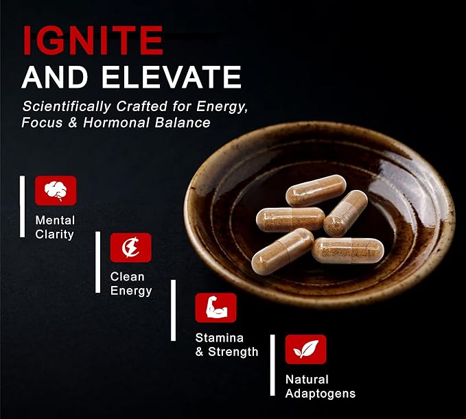 8-in-1 Shilajit for Men &amp Women with Ashwaganda Himalayan Organic Supplement with Rhodiola Rosea Ginseng Turmeric Mushroom for Immune Support Energy Calm Focus Clarity Sleep Cortisol