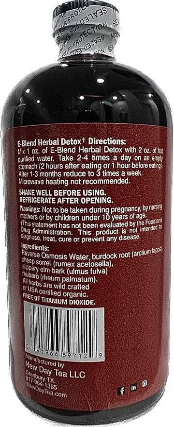 Essiac Tea 32 Ounce Extract | Immune System Liver and Lymphatic Support | Based on Original Recipe and Made in the USA | Certified Organic and Wild Crafted Herbs | No Alcohol and Easy Preparation