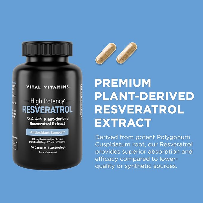 Vital Vitamins Vegan Collagen Booster + Resveratrol Capsules