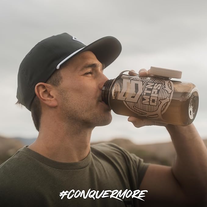 MTN OPS Ignite Sugar Free Energy Drink Powder Naturally Sweetened with Monk Fruit 200mg Caffeine Nootropic Blend for Energy Focus &amp Endurance L Arginine &amp L Citrulline 45 Servings Peach