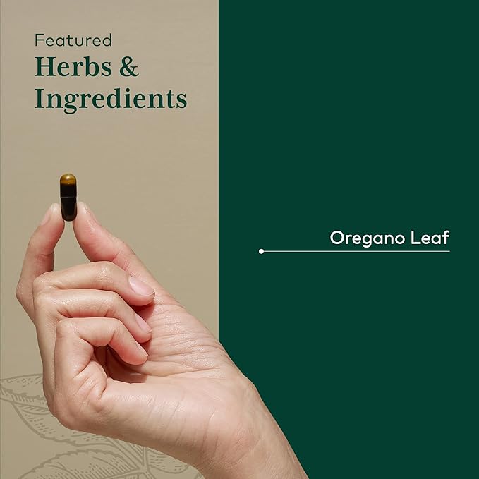 GAIA HERBS PRO Oil of Oregano - Immune Support Supplement - Carvacrol &amp Thymol for Antioxidant Support - Gut Health &amp Wellness Formula* - 60 Vegan Capsules (60 Servings)