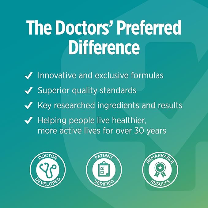 DOCTORS' PREFERRED GlucoGold with Berberine Concentrated Cinnamon Chromium Banaba Leaf Extract | 180 Tablets