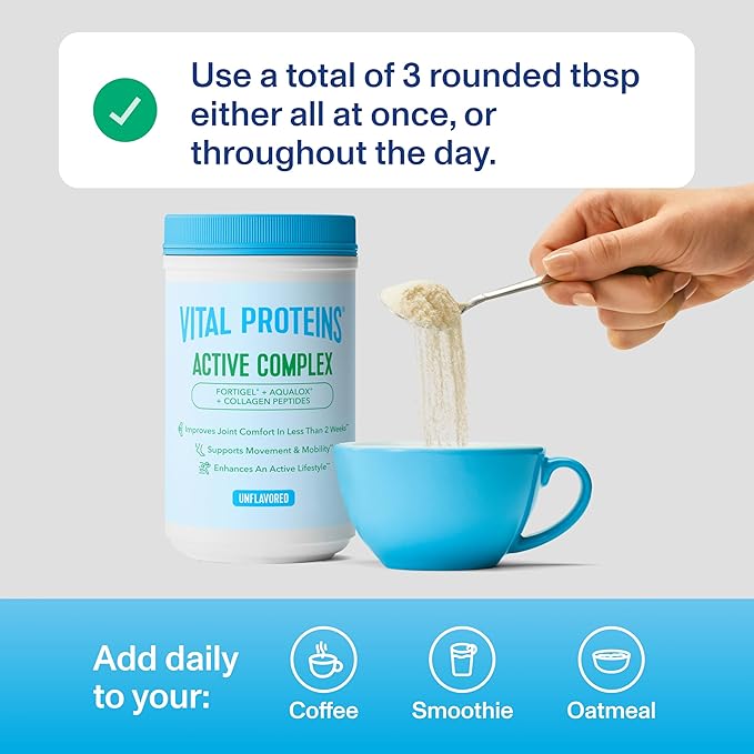 Vital Proteins® Active Complex 20g Collagen Peptides Improves Joint Comfort Supports Movement &amp Mobility