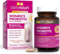 Daily Nouri Probiotics for Women | Vaginal Health + Urinary Tract Support | Vaginal pH &amp Microbiome Balance | 5 Clinically Studied Strains + Cranberry &amp Omega | 30-Day Supply