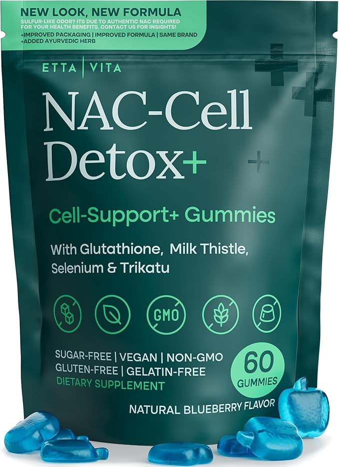 Sugar-Free NAC Gummies N Acetyl Cysteine Supplement with Milk Thistle Glutathione &amp Selenium NAC Supplement for Energy Respiratory Health Liver Detox &amp Cleanse Kidney Antioxidant Suppo