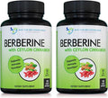Berberine with Ceylon Cinnamon - 1200mg Berberine &amp 100mg Organic Ceylon Cinnamon - 120 Veggie Capsules Healthy Immune System Cardiovascular Heart &amp Gastrointestinal Wellness (Pack of 2)
