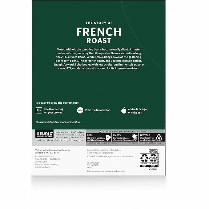 Starbucks® Single-Serve Coffee K-Cup® French Roast Carton Of 24