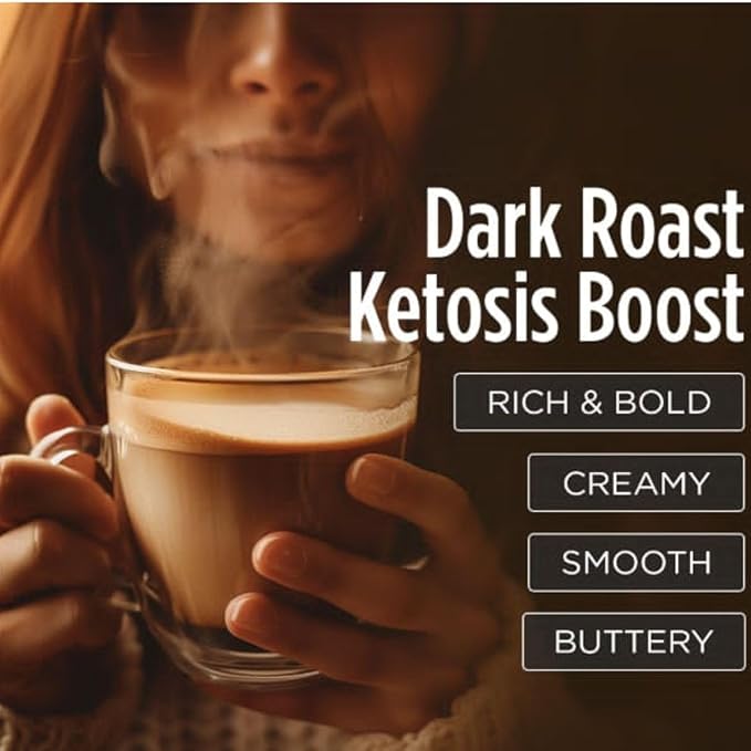 VitaCup Keto Max Dark Roast Coffee Pods Ketosis &amp Energy Butter MCT Oil Turmeric B Vitamins D3 All-In-One Keto Single Serve Pod Compatible with Keurig K-Cup Brewers 36 Ct