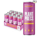 Plant Press - Organic Energy Drink 100 mg Caffeine Clean Coffee Alternative Full Range of Vitamins Electrolytes No Sugar Alcohols No Preservatives (12 Fl Oz (Pack of 12) Mango Dragonfruit)