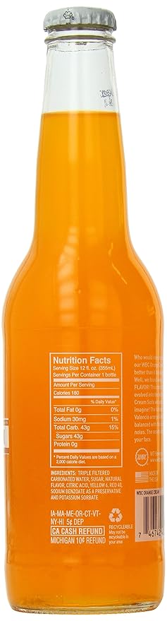 WBC/Goose Island Craft Soda Orange Cream 12 Ounce (Pack of 4)