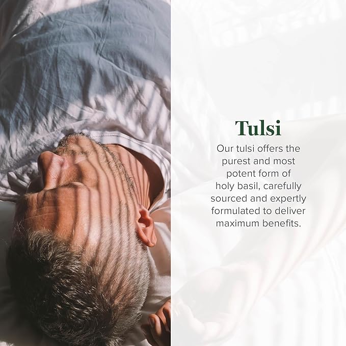 Global Healing Center - Organic Tulsi (Holy Basil Leaf Extract) Vegan Liquid Supplement Drops (Organic Basil) - Bioavailable Herb for Normal Stress Response Natural Energy &amp Immune Support
