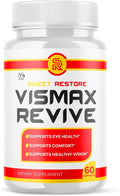 Vismax Revive Capsules Official VismaxRevive Vision Support Supplement with All Natural Ingredients Advanced Eye Health Formula and Vision Vitamin Supporting Wellness Naturally (60 Capsules)