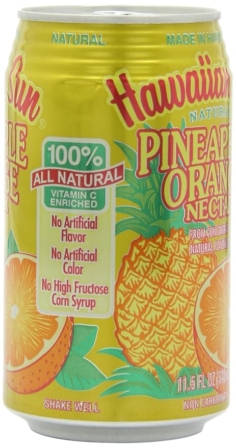 Hawaiian Sun Nectar Pineapple-Orange 11.5-Ounce (Pack of 6)
