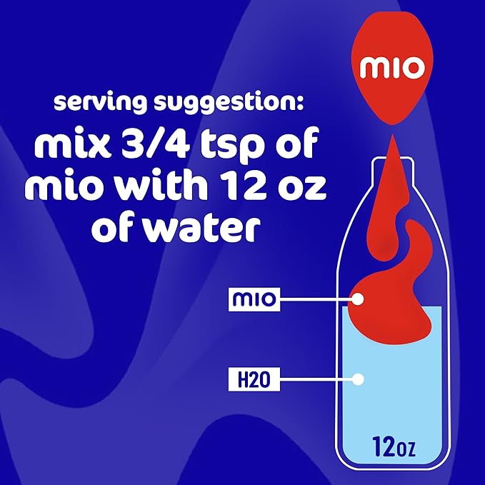 MiO Energy Liquid Water Enhancer Variety Pack – Acai Berry Storm &amp Tropical Fusion Flavors (Pack of 4)
