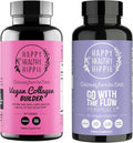 Happy Healthy Hippie PeriPeace Supplements for Women &amp Vegan Collagen Builder w/Hyaluronic Acid