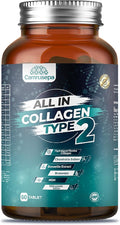 All in Collagen Type 2 Complex - Advanced Joint Support with Glucosamine Vitamin D3 K2 C &amp Minerals for Joint Mobility Bone Strength - 60 Tablets