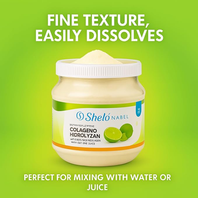 Colageno Limon Shelo Nabel Polvo/Collagen Lemon Powder Coyunturas Huesos Dolores Reumaticos 15.87 oz