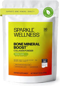 Sparkle Wellness FORTIBONE Bioactive Collagen Peptides | Collagen Powder Supplement with Nutra C Buffered Vitamin C for Bone Health | Bone Mineral Boost (Tropical) [30 Serves]