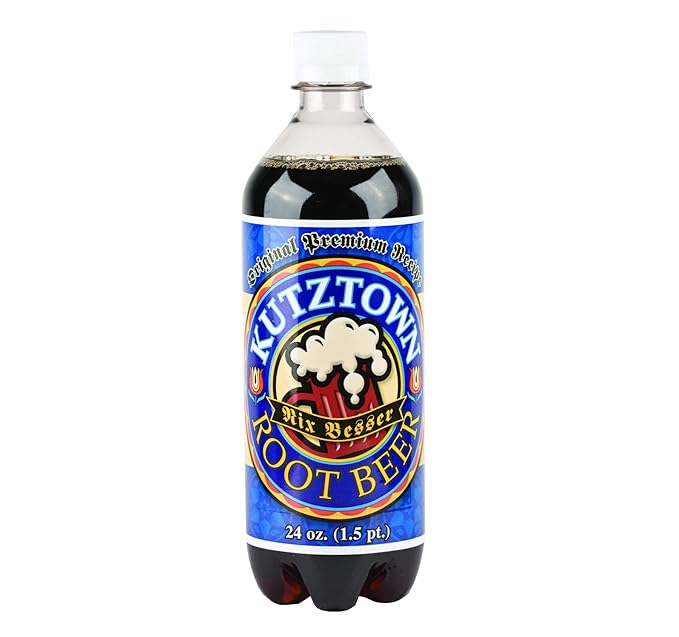 Kutztown Soda- Your Choice of 9 Flavors in a Case Pack of 24/24 oz. Bottles (Root Beer)