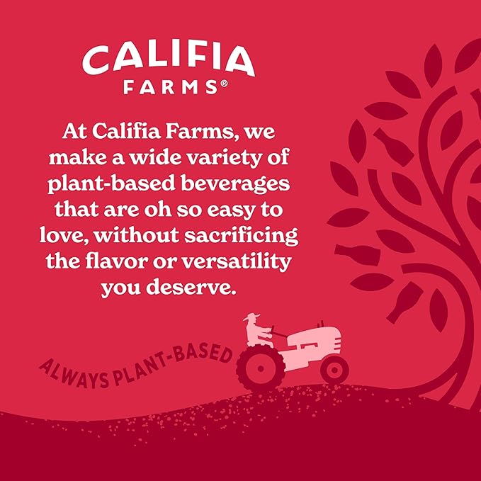 Califia Farms - Pure Black Medium Roast Cold Brew Coffee 32 Oz (Pack of 6) 100% Arabica Shelf Stable Plant Based Vegan Gluten Free Non GMO Sugar Free Iced Coffee
