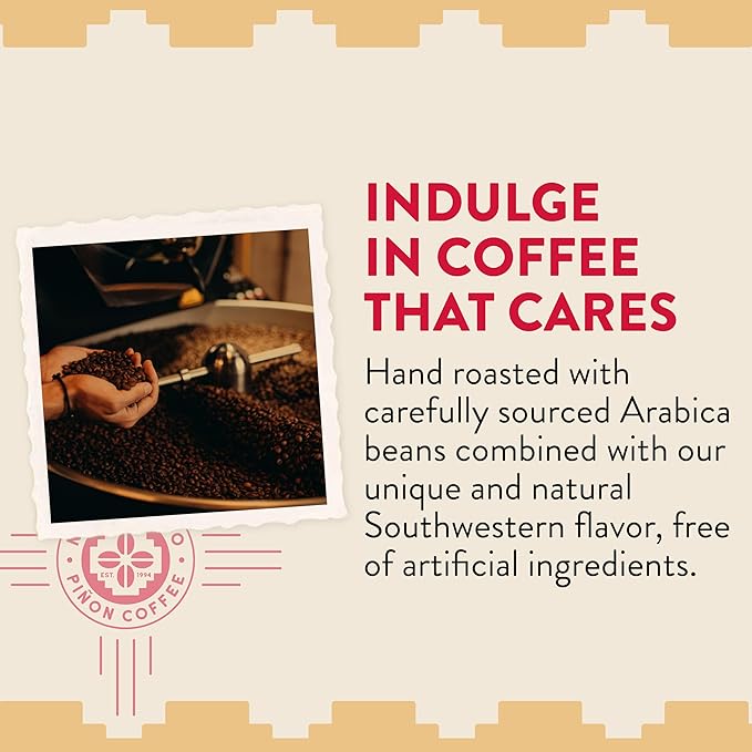 New Mexico Piñon Coffee Naturally Flavored Coffee (Traditional Piñon Whole Bean 5 pound)