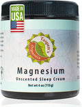 Taspen's Organics Magnesium Unscented Sleep Cream | Natural Nighttime Topical Magnesium for Babies Toddlers Kids &amp Pregnancy | Promotes Relaxation Deep Sleep &amp Soothes Muscles (4 oz)