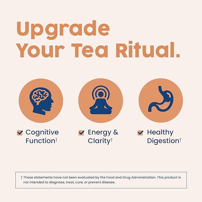 NativePath Native Mind Organic Adaptogen Herbal Support Blend - Organic Mushroom Drink Powder with Lion's Mane Rhodiola &amp Rose HIPS - 30 Servings