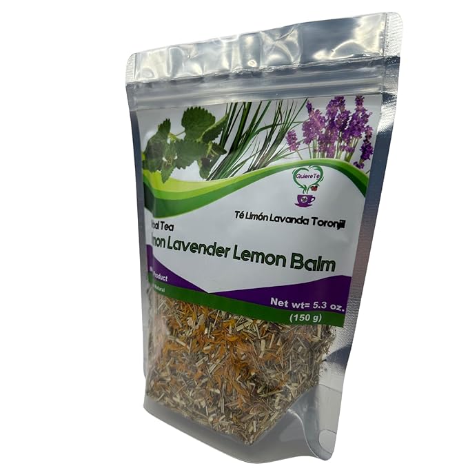 Toronjil Toronjil Tea Melissa Lavander Lemon Tea Chamomile Quiere Te 5.3 oz (150grams) Up to 100 Cups 1 PackResealable Bag Loose Leaf Tea Product From Mexico 100% Natural