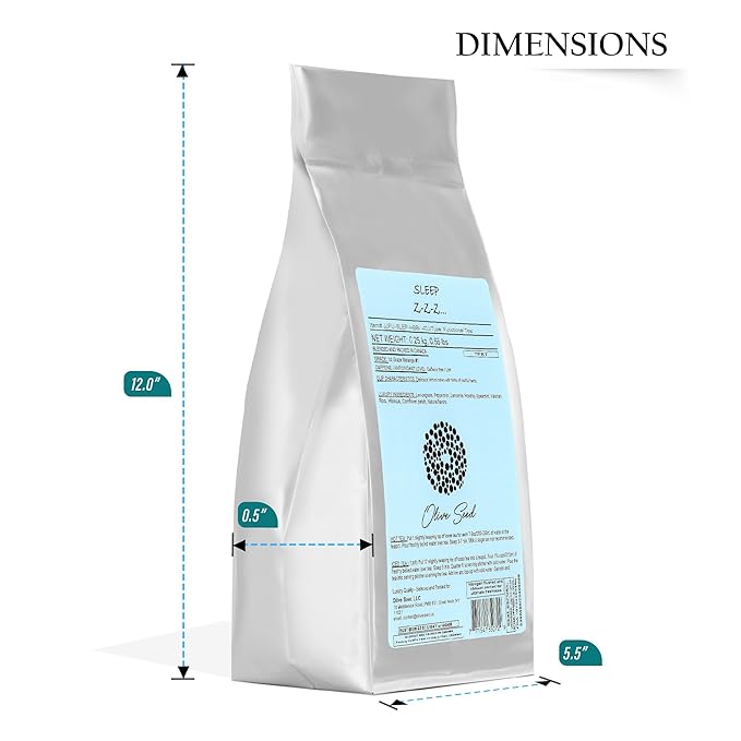 Premium Herbal Tea - Z-Z-Z... Functional Tea for Sleep Sleep Support - Loose Tea Leaves - with Chamomile &amp Valerian Root - VALUE PACK - 250g/8.8oz - Caffeine-Free - Eco Friendly - Blended and Pack