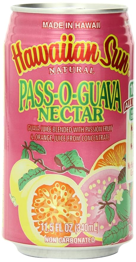 Hawaiian Sun Pass-O-Guava Nectar 11.5-ounce (Pack of 18)